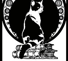 Books,Cats,life is good by Doris Redrupp