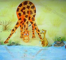 Cedric the Giraffe - Illustration 2 by Corrina Holyoake