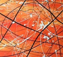 Bouncing Orange by Paintthrower