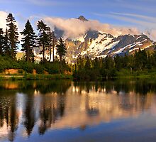Dawn over Shuksan by Mikhail Lenitsyn