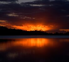 Embers of Day - Narrabeen Lakes, Sydney - The HDR Experience by Philip Johnson