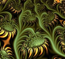Sunflowers in UltraFractal by Heleen Hekkenberg