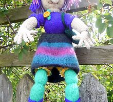 Knitted witch by jomash