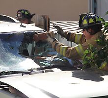 WINDSHIELD OF THIS SUV- HENCE TRUCK IN FENCE by SMOKEYDOGSOCKS
