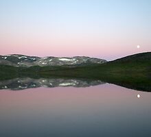 Storhaugvatnet - mountain lake reflections by Algot Kristoffer Peterson