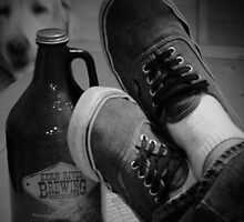 Kick back shoes and Root Beer by Corri Gryting Gutzman