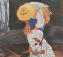 Planting the vegetable garden by Emily Clara Day