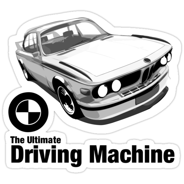 Bmw the ultimate driving machine sticker #2