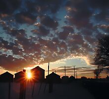 Ranch at Sunset by Forrest Ray