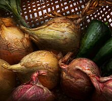 Food - Vegetables - Onions and Peppers by Mike Savad