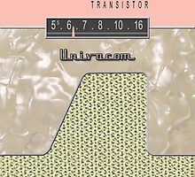 Vintage Transistor Radio - Shell PInk by ubiquitoid