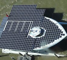 Solar Powered Boat Seen From Above by STHogan