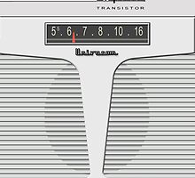 Vintage Transistor Radio - Impala White by ubiquitoid