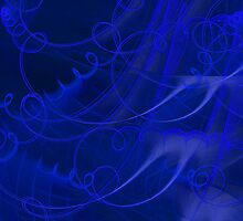 Wired-up iPhone, in blue by Belinda Osgood
