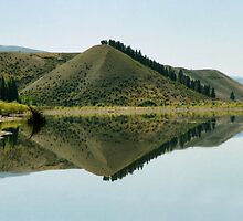 Cromwell Dam Reflections #2, New Zealand by Carole-Anne