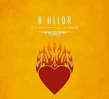 R'hllor iPhone Case by liquidsouldes
