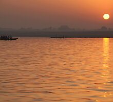 Sunrise on the Ganges by SerenaB