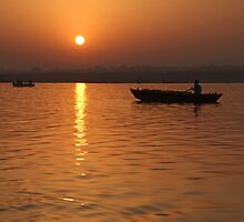 Sunrise on the Ganges by SerenaB