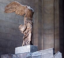 Winged Victory Louvre 1957 09200011 by Fred Mitchell