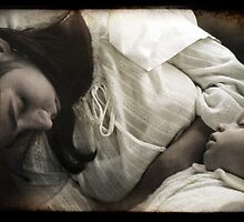 Sleeping Mother and Child by Ellen Cotton