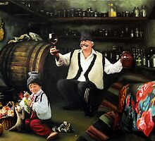 Moldovan wine makers. Tasting amazing young wine. by Victor Arseni