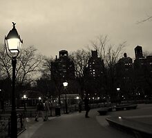 Washington Square Park at Night by Amanda Vontobel Photography