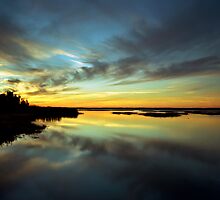 Sunset #1. Lake Gentry by chris kusik
