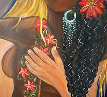 "Forever Yours" - Detail - Interracial Lovers Series by Yesi Casanova