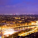 River of Light - Parisian Seine at Night by Mark Tisdale