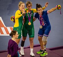 Megan Fisher Receiving Her Silver Medal by Chrissie Taylor