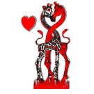Giraffe Love - Passionate Red by Kay Patterson