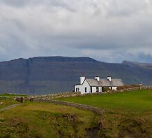 Cottage on the cliff top Mullaghmore Ireland by Pauline Tims