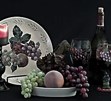 The Ceramic Plate of Fruit by Sherry Hallemeier