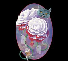 Painted Roses For Wonderland's Heartless Queen Case by Audra Lemke