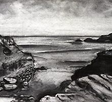 "Diamond Bay" - Flinders, Victoria by Belinda "BillyLee" NYE (Printmaker)