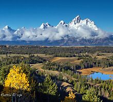 Dusted Grand Teton Range by A.M. Ruttle
