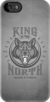 King In The North iPhone Case by liquidsouldes