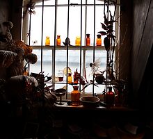 Old glass jars by TheLondonphile