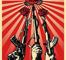 Flower in the Guns by xFranz