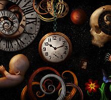Steampunk - Abstract - The beginning and end by Mike Savad