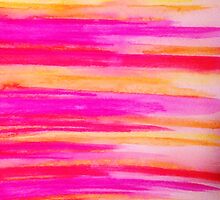 Welcome to Funky Town - Disco Inferno Dance Rainbow Stripes Abstract Watercolor Painting by EbiEmporium
