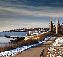 Cliff Walk in Newport Rhode Island by Roupen Baker