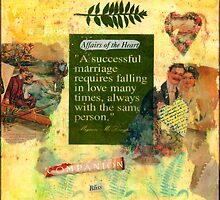"A Successful Marriage" Collage by Sandra Foster