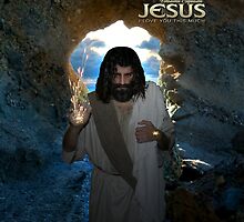 Jesus: I am the resurrection (iPad Case) by Angelicus