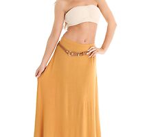 Gypsy Belted Maxi Skirt by Bonnie Morrison
