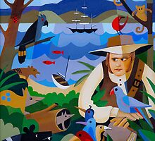 CHARLES DARWIN IN HOBART 1836 by Thomas Andersen