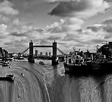 River Thames Waterfall by DavidHornchurch