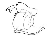 One line Donald Duck by quibe