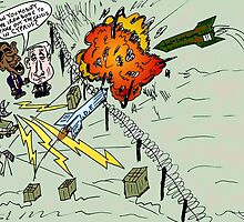 Barack and Bibi review the rocket-repelling Iron Dome by Binary-Options