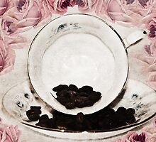 Roses and Coffee by Denise Abé